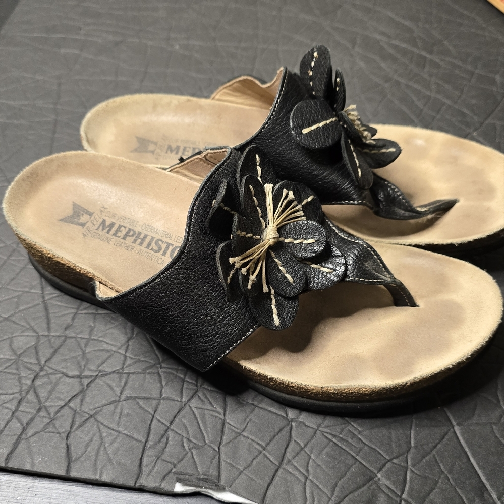 Mephisto Babata Air-Relax Leather Sandal - Size 39